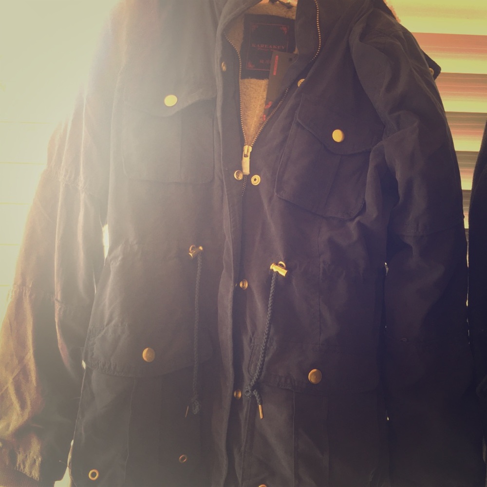 Blue cotton jackets